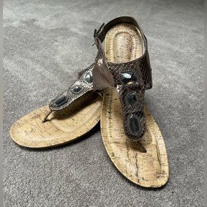 Dexflex comfort mini wedges, Size 12, Color tan